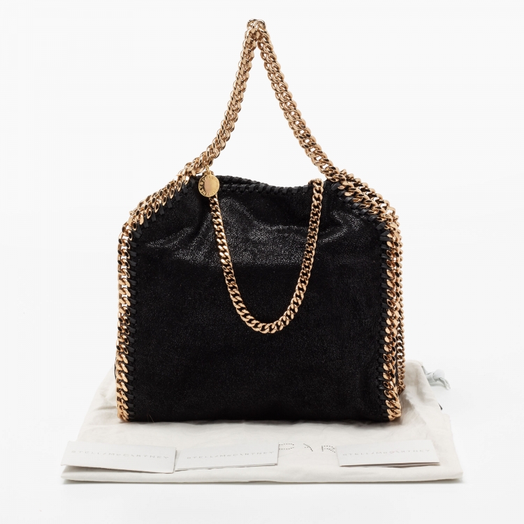 مملوكة مسبقًا Stella McCartney Black Faux Leather Falabella Shoulder Bag