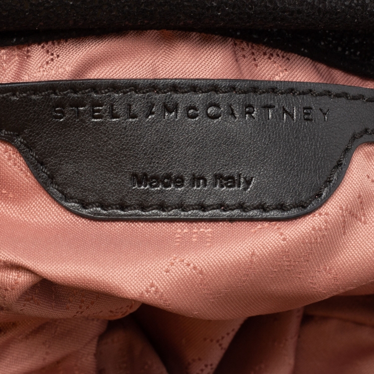 مملوكة مسبقًا Stella McCartney Black Faux Leather Falabella Shoulder Bag