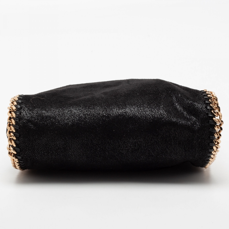 مملوكة مسبقًا Stella McCartney Black Faux Leather Falabella Shoulder Bag