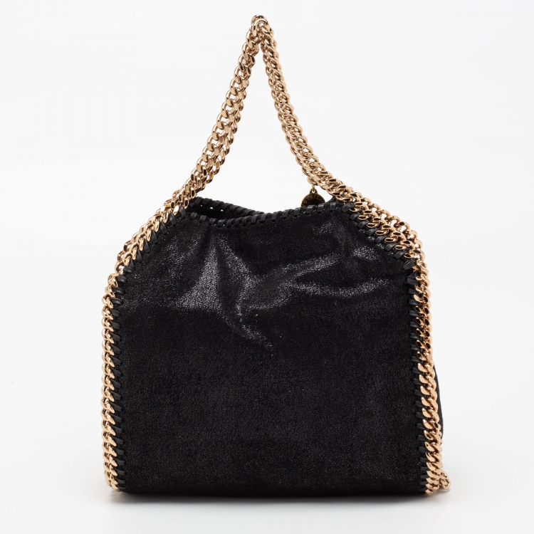 مملوكة مسبقًا Stella McCartney Black Faux Leather Falabella Shoulder Bag