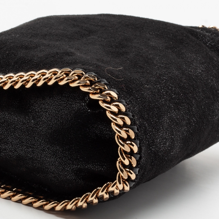 مملوكة مسبقًا Stella McCartney Black Faux Leather Falabella Shoulder Bag