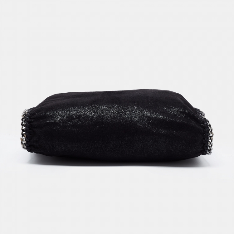 Pre Owned Stella McCartney Black Faux Suede Small Falabella Tote