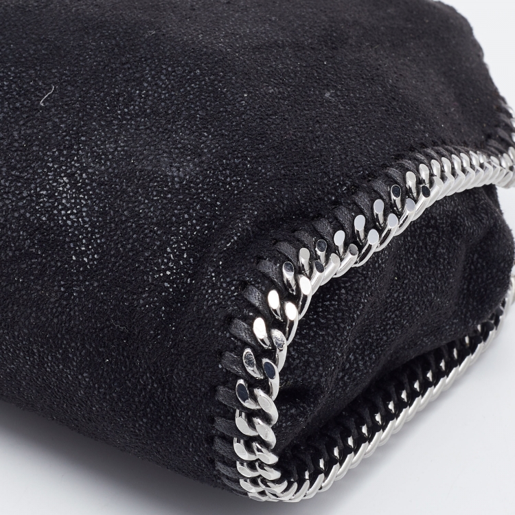 مملوكة مسبقًا Stella McCartney Black Faux Leather Tiny Falabella Crossbody Bag