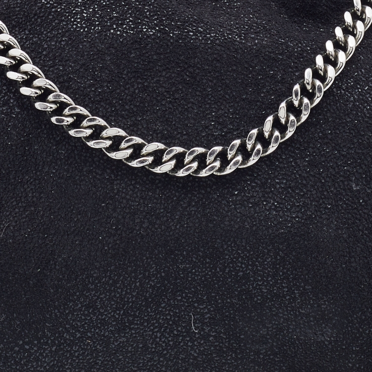 مملوكة مسبقًا Stella McCartney Black Faux Leather Tiny Falabella Crossbody Bag