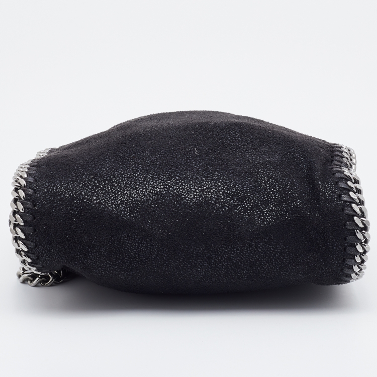 مملوكة مسبقًا Stella McCartney Black Faux Leather Tiny Falabella Crossbody Bag