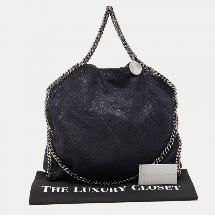 مملوكة مسبقًا Stella McCartney Blue Faux Suede Falabella Fover Tote