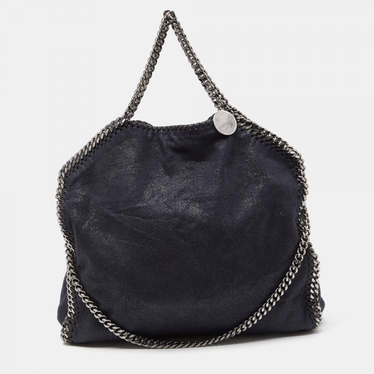 مملوكة مسبقًا Stella McCartney Blue Faux Suede Falabella Fover Tote
