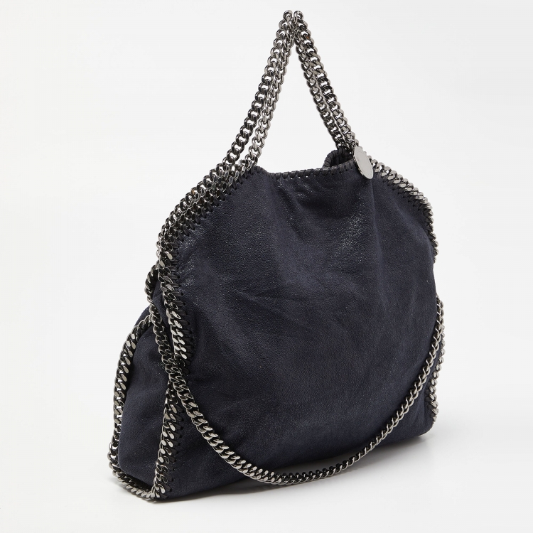 مملوكة مسبقًا Stella McCartney Blue Faux Suede Falabella Fover Tote