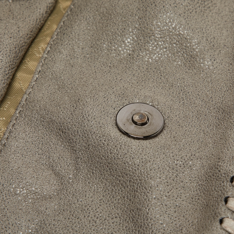Pre Owned Stella McCartney Grey Faux Leather Small Falabella Tote