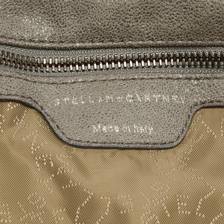 Pre Owned Stella McCartney Grey Faux Leather Small Falabella Tote