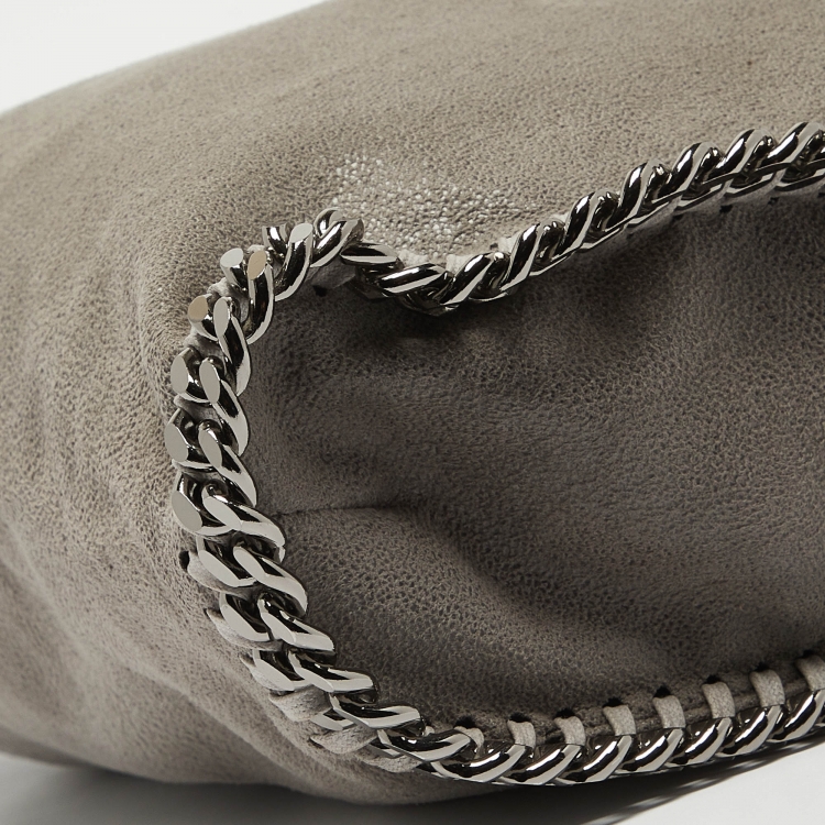 Pre Owned Stella McCartney Grey Faux Leather Small Falabella Tote