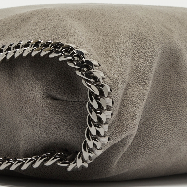 Pre Owned Stella McCartney Grey Faux Leather Small Falabella Tote