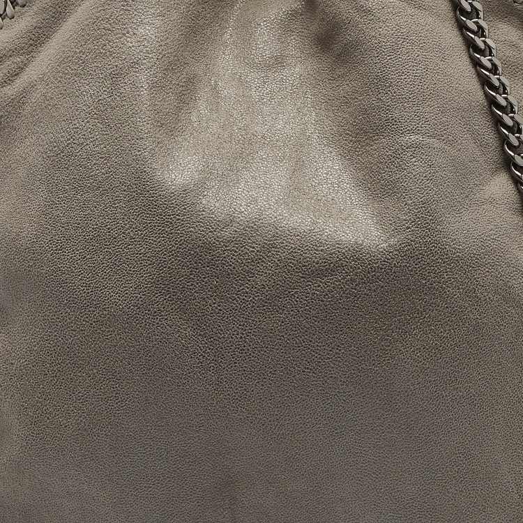 Pre Owned Stella McCartney Grey Faux Leather Small Falabella Tote
