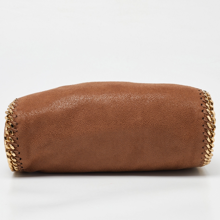 Pre Owned Stella McCartney Brown Faux Suede Mini Falabella Tote