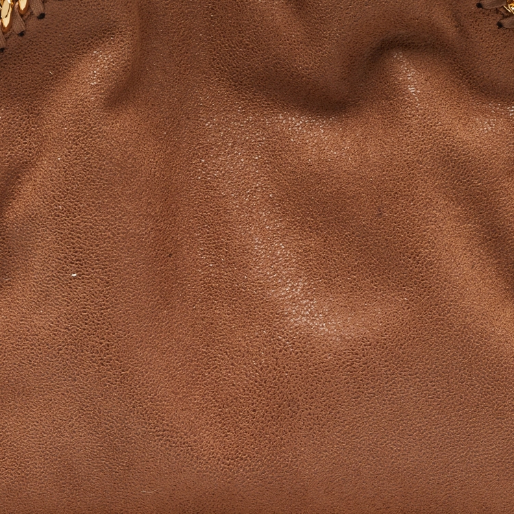 Pre Owned Stella McCartney Brown Faux Suede Mini Falabella Tote
