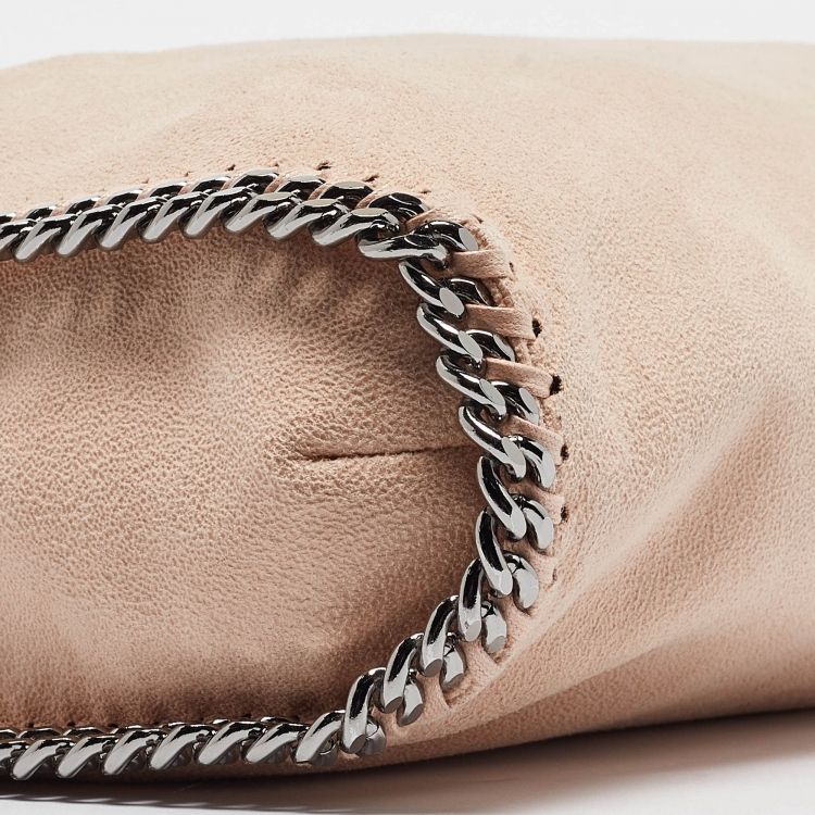 Pre Owned Stella McCartney Peach Faux Leather Small Falabella Tote