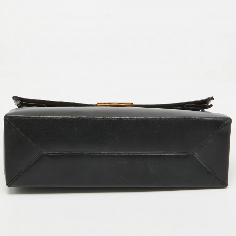 Pre Owned Stella McCartney Black Faux Leather Beckett Shoulder Bag