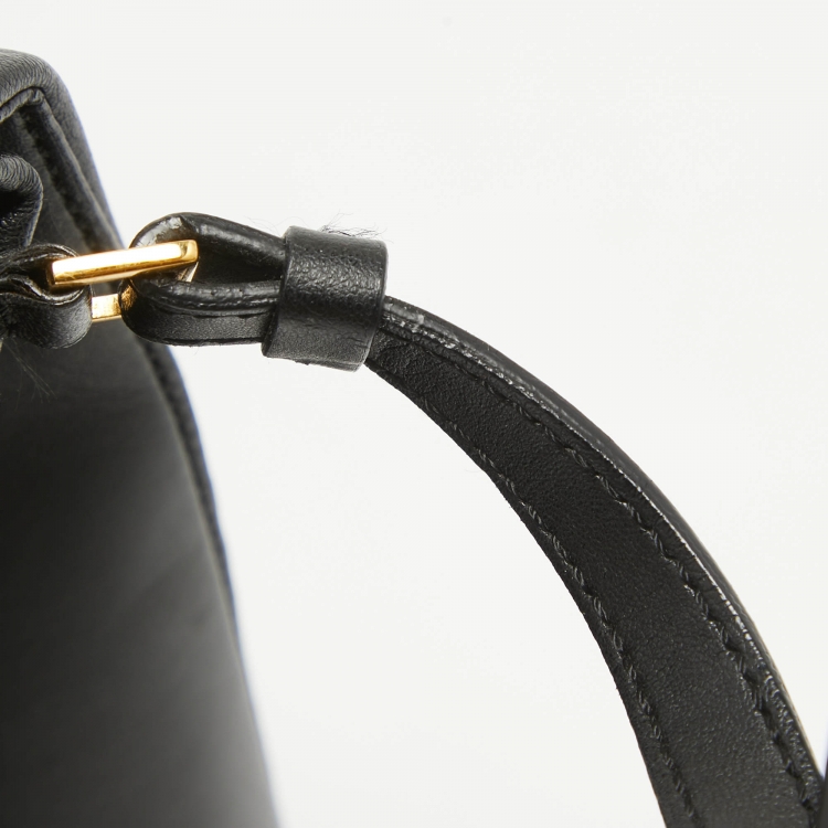 Pre Owned Stella McCartney Black Faux Leather Beckett Shoulder Bag