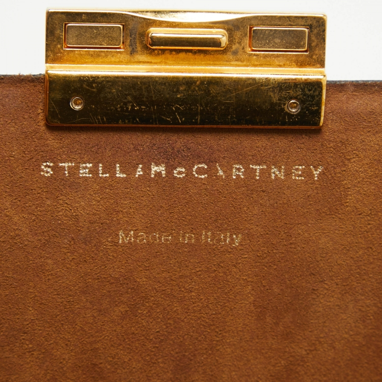 Pre Owned Stella McCartney Black Faux Leather Beckett Shoulder Bag