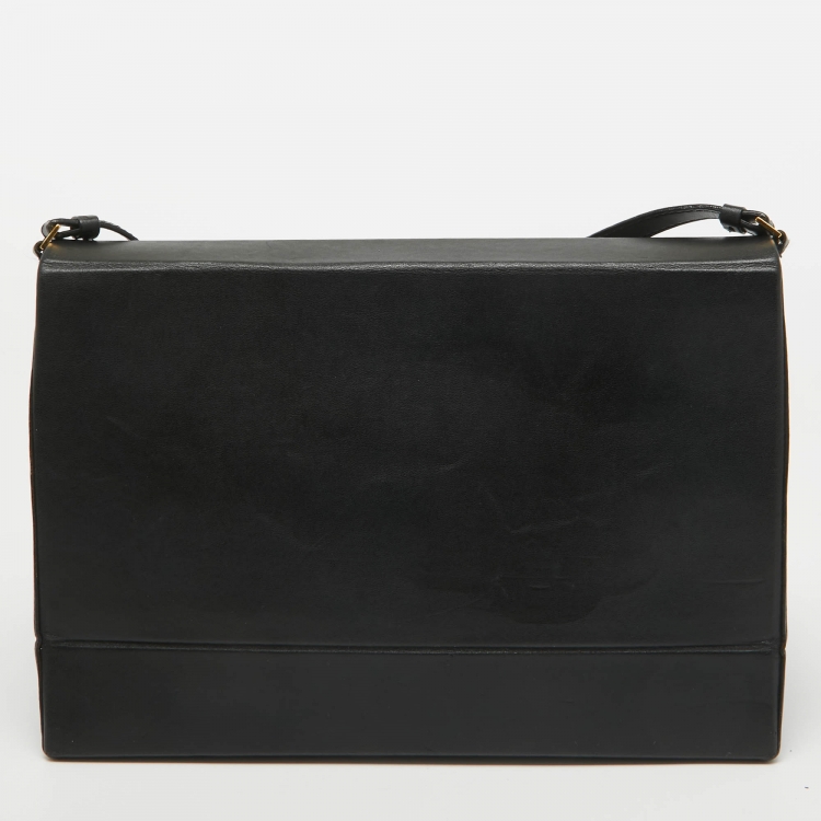 Pre Owned Stella McCartney Black Faux Leather Beckett Shoulder Bag