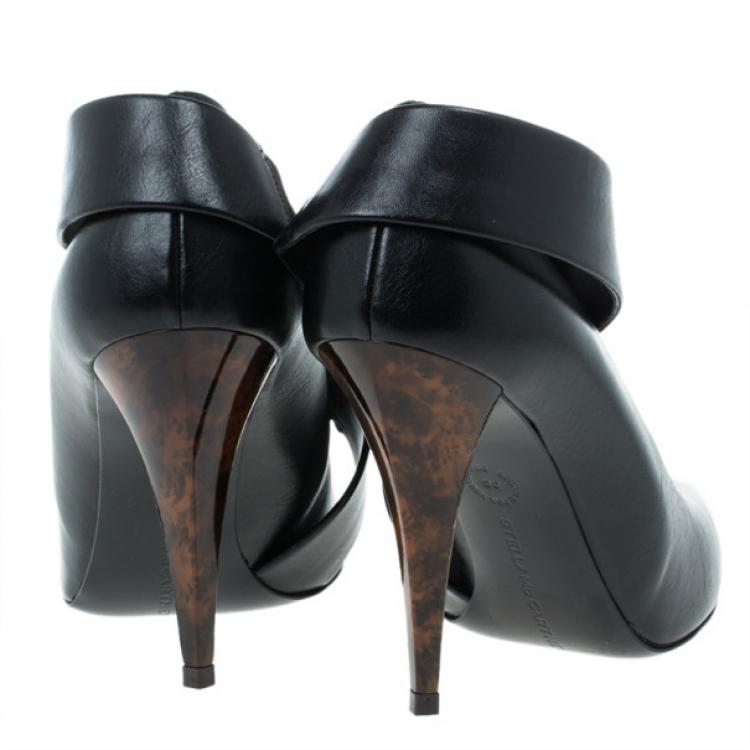 Pre Owned Stella McCartney Black Leather Jodie Pumps Size 36