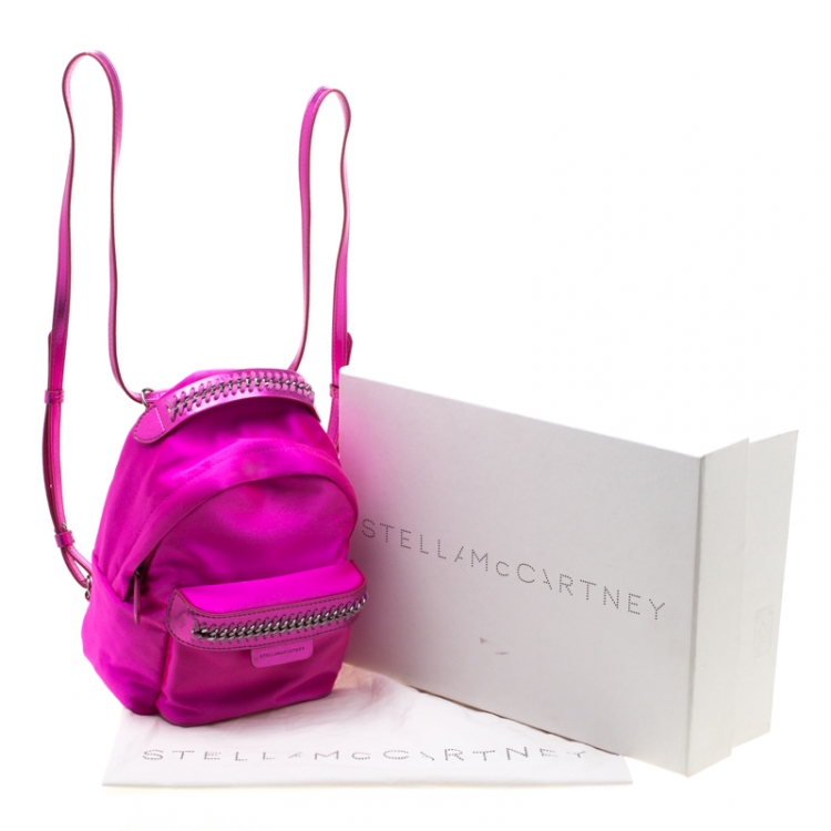 Pre Owned Stella McCartney Dark Pink Nylon Falabella Backpack