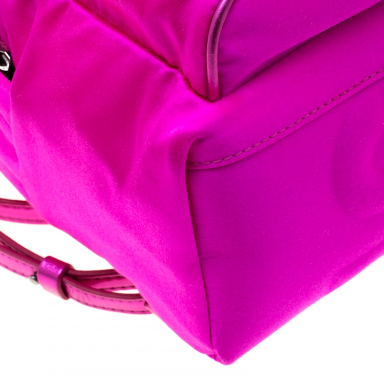 Pre Owned Stella McCartney Dark Pink Nylon Falabella Backpack