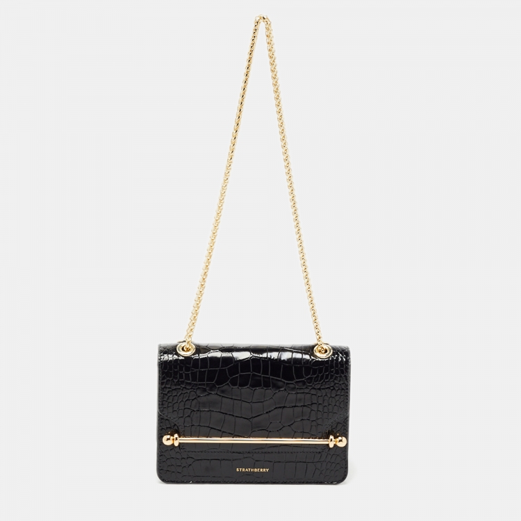 Strathberry Leather Mini Bag - Black Mini Bags, Handbags