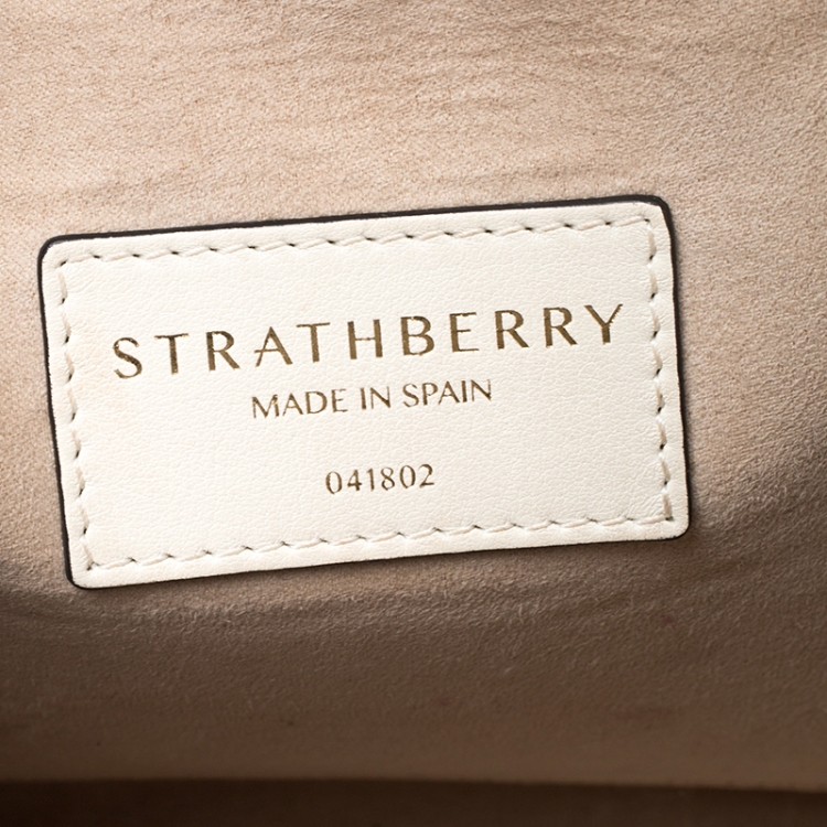 Pre Owned Strathberry Multicolor Leather Midi Tote