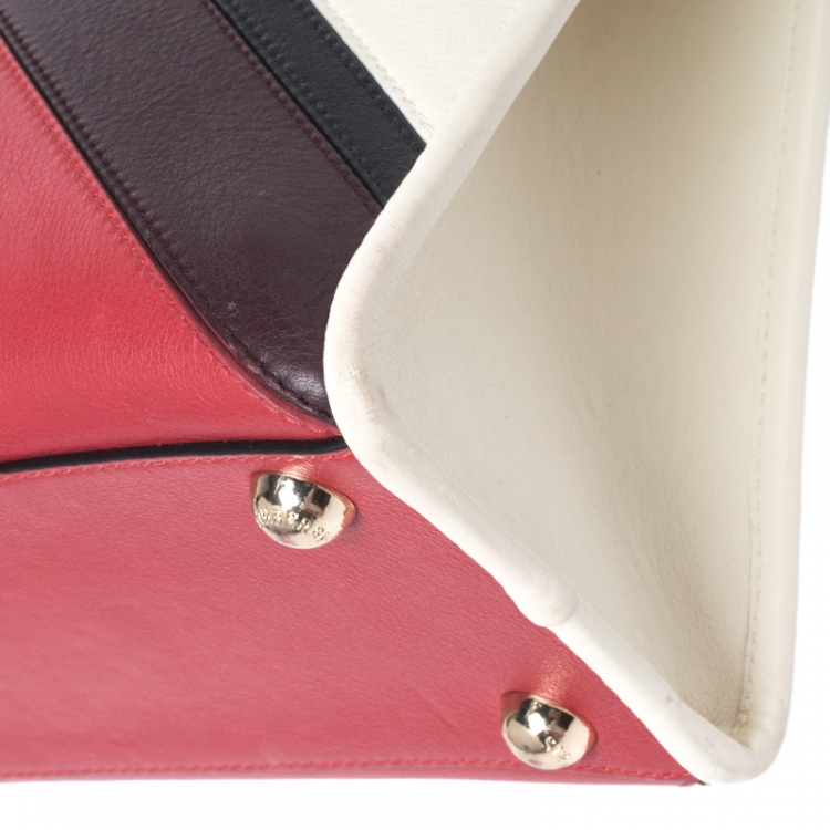 Pre Owned Strathberry Multicolor Leather Midi Tote