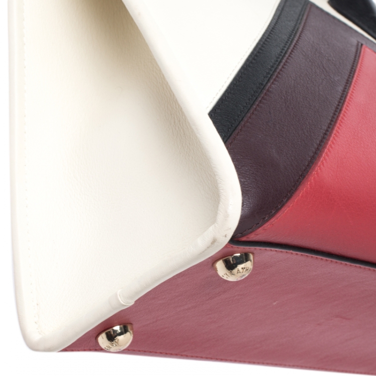 Pre Owned Strathberry Multicolor Leather Midi Tote