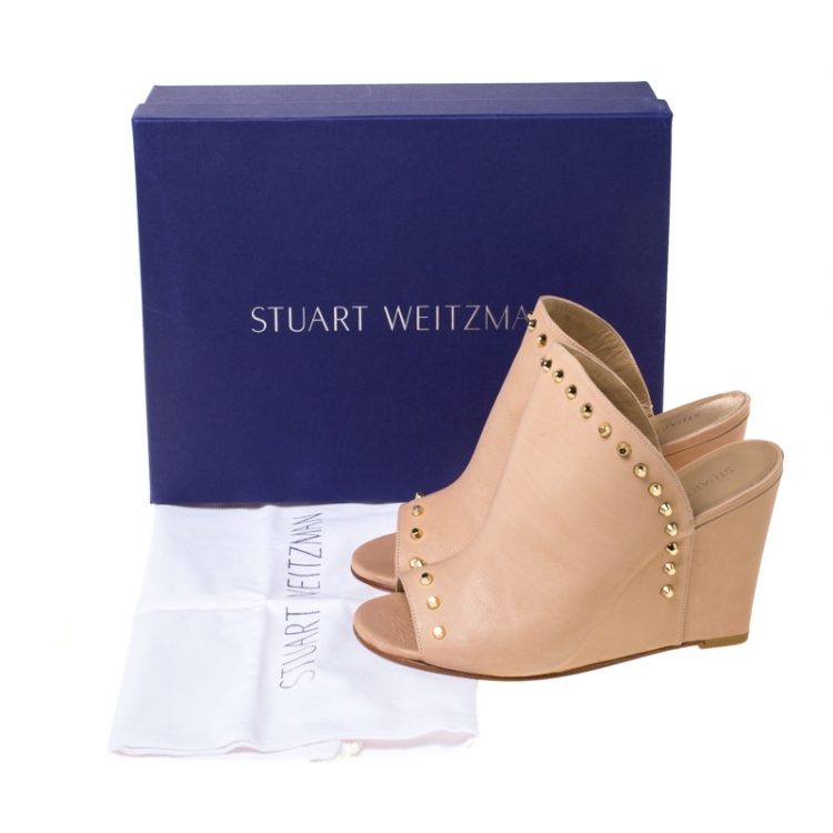 wedge mules closed toe