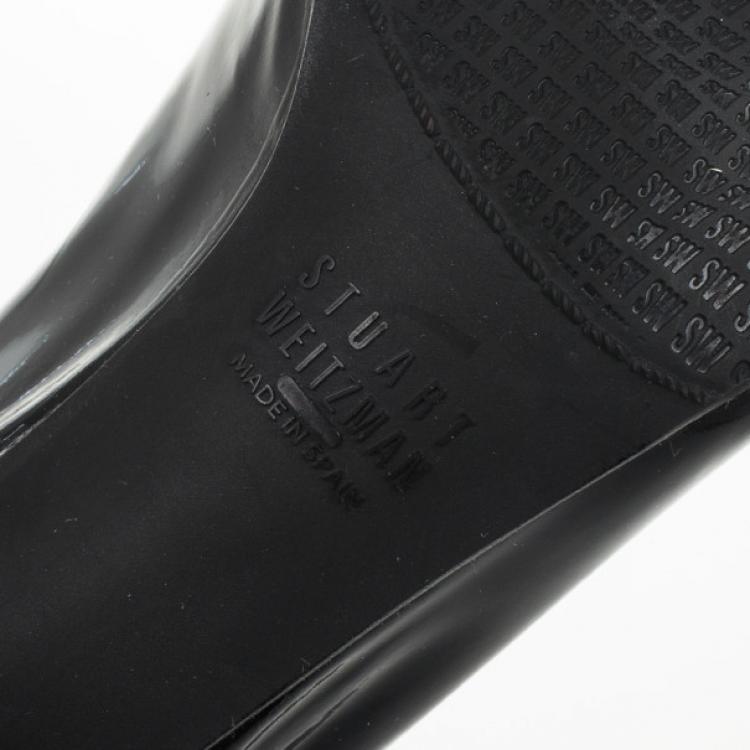 Pre Owned Stuart Weitzman Black Patent Lola Pumps Size 37