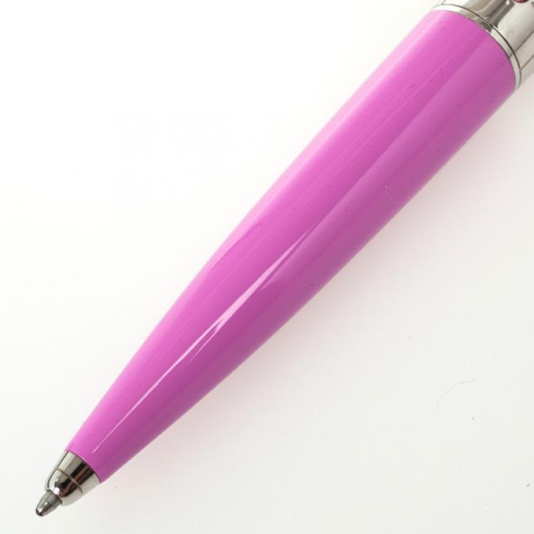 مملوكة مسبقًا S.T. Dupont Paris Ladies Pink Resin Ballpoint Pen