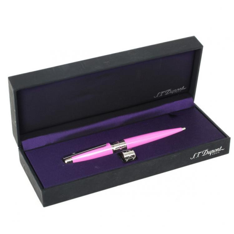 مملوكة مسبقًا S.T. Dupont Paris Ladies Pink Resin Ballpoint Pen