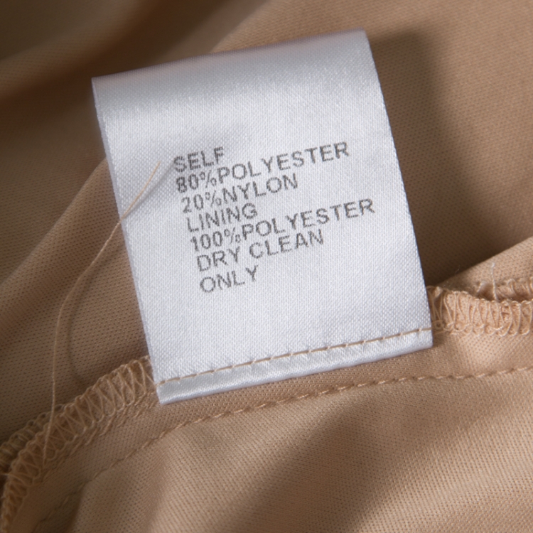 Pre Owned Tadashi Shoji Red Lurex Embroidered Lace Front Open Hazelle Long Jacket S