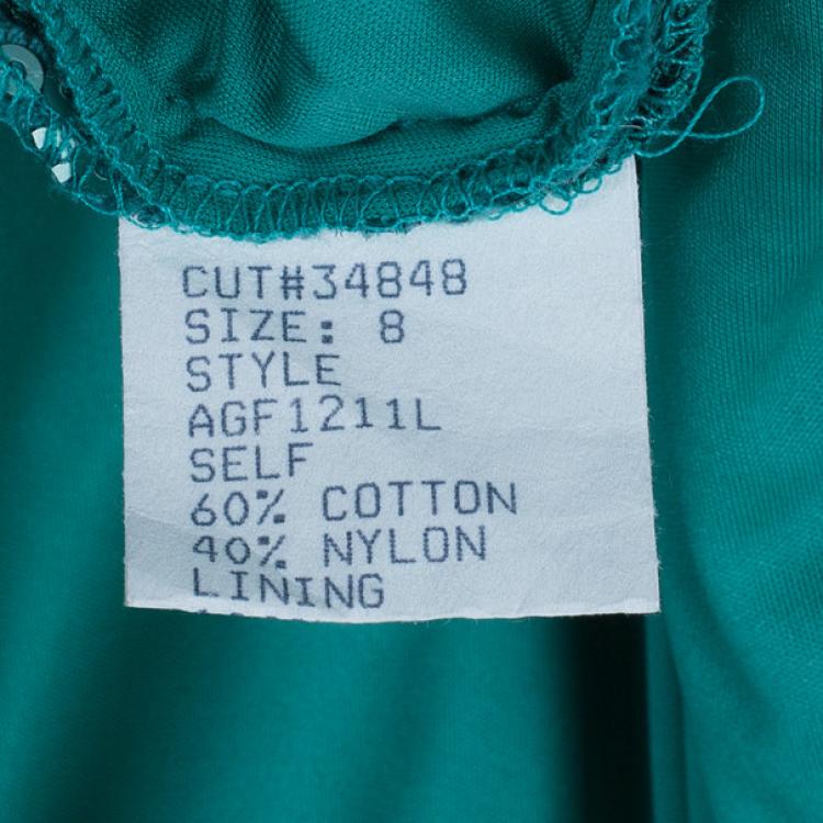 Pre Owned Tadashi Shoji One Shoulder Sequin Gown M