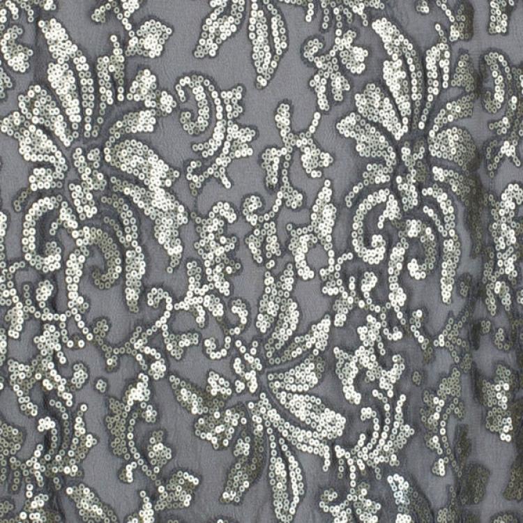 Pre Owned Tadashi Shoji Sequin Embellished Gown M