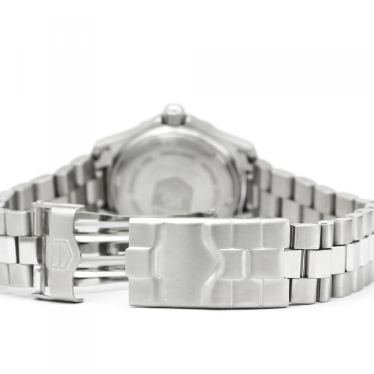 Pre Owned Tag Heuer Blue Stainless Steel Professional Women's Wristwatch 28MM