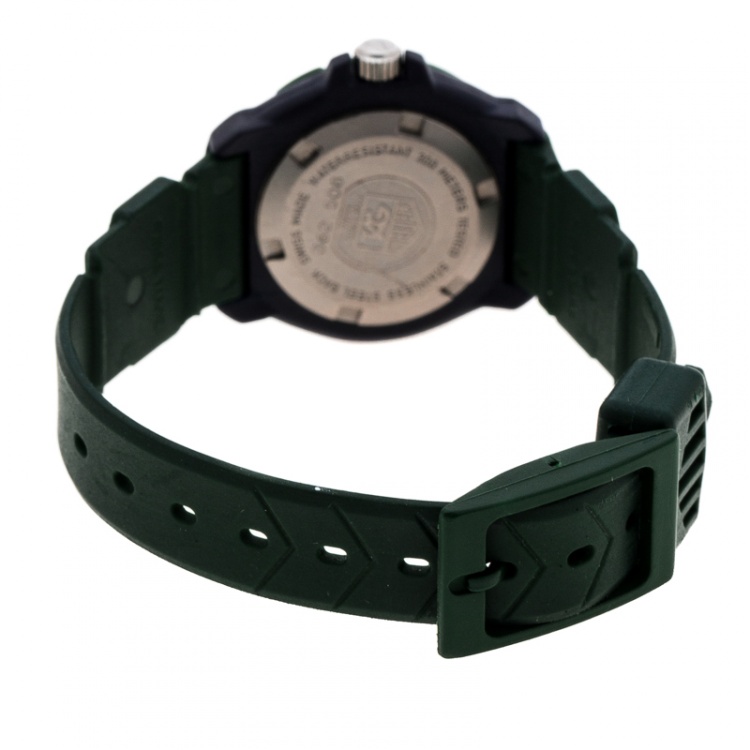 Pre Owned Tag Heuer Blue/Green Formula One 362.508 Women's Wristwatch 28 mm