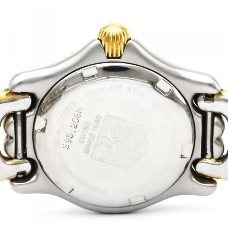 Pre Owned Tag Heuer Grey Gold Plated Stainless Steel S/EL Women's Wristwatch 24MM