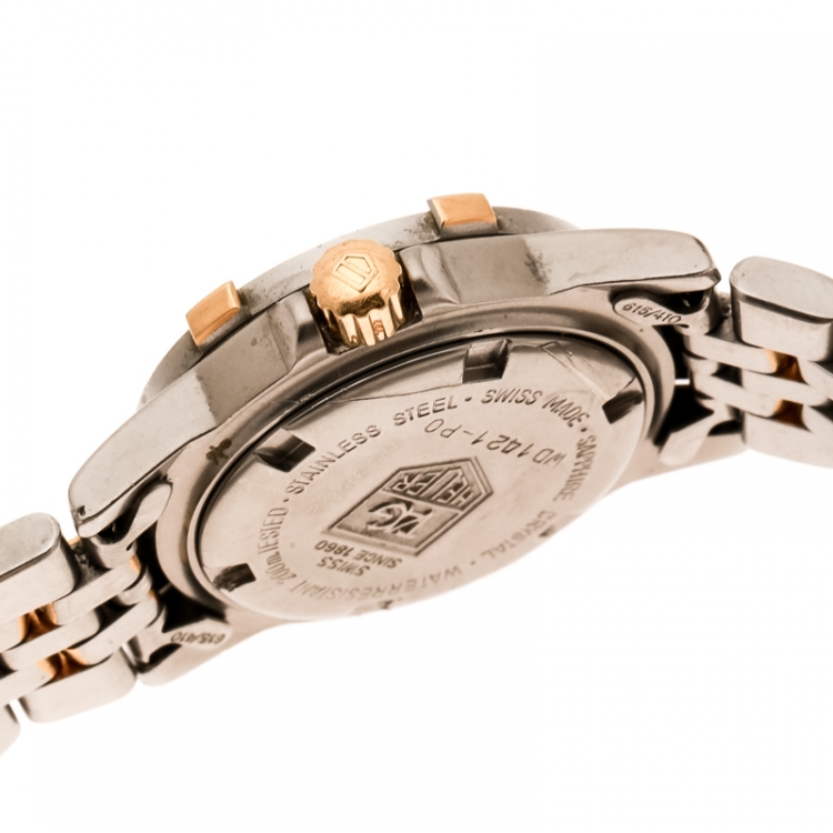 Pre Owned Tag Heuer Silver Grey Stainless Steel 1500 Series Professional 200 WD1421-PO Women's Wristwatch 27 mm
