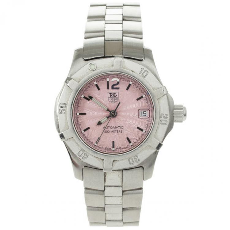 Pre Owned Tag Heuer Aquaracer Stainless Steel Automatic Womens Wristwatch 29 MM