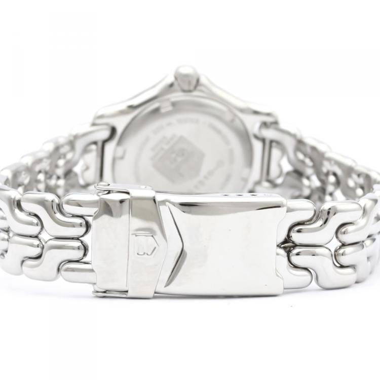 Pre Owned Tag Heuer White Stainless Steel Sel Professional 200M WG1310 Women's Wristwatch 28 MM