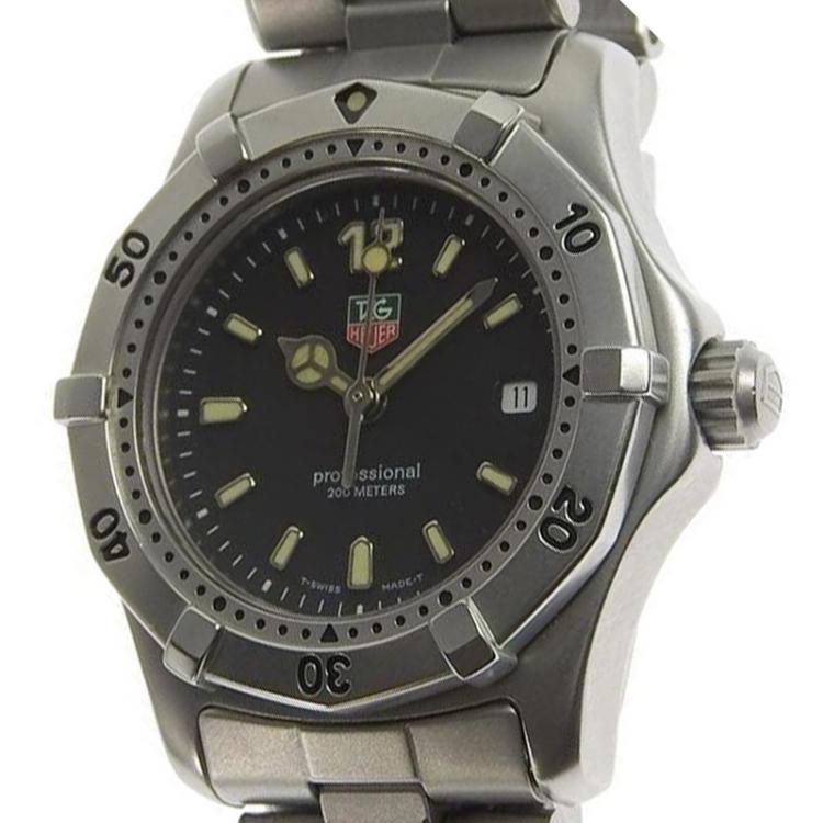 Tag Heuer Black Stainless Steel Professional WK1310 Women s