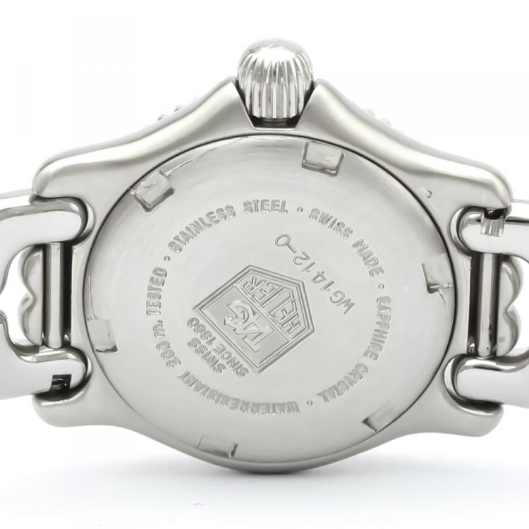 Pre Owned Tag Heuer White Stainless Steel WG1412 Professional Women's Wristwatch 24MM