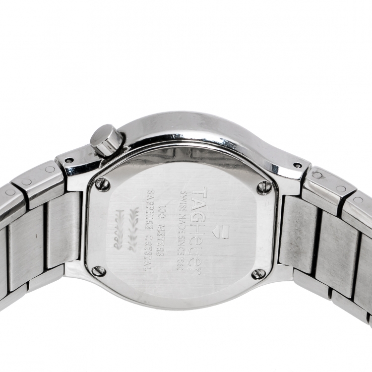 Pre Owned Tag Heuer Mother Of Pearl Stainless Steel Diamond Alter Ego WP1414.BA0754 Women's Wristwatch 25 mm