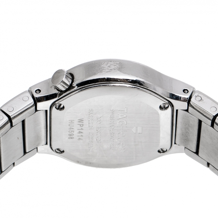 Pre Owned Tag Heuer Mother Of Pearl Stainless Steel Diamond Alter Ego WP1414.BA0754 Women's Wristwatch 25 mm