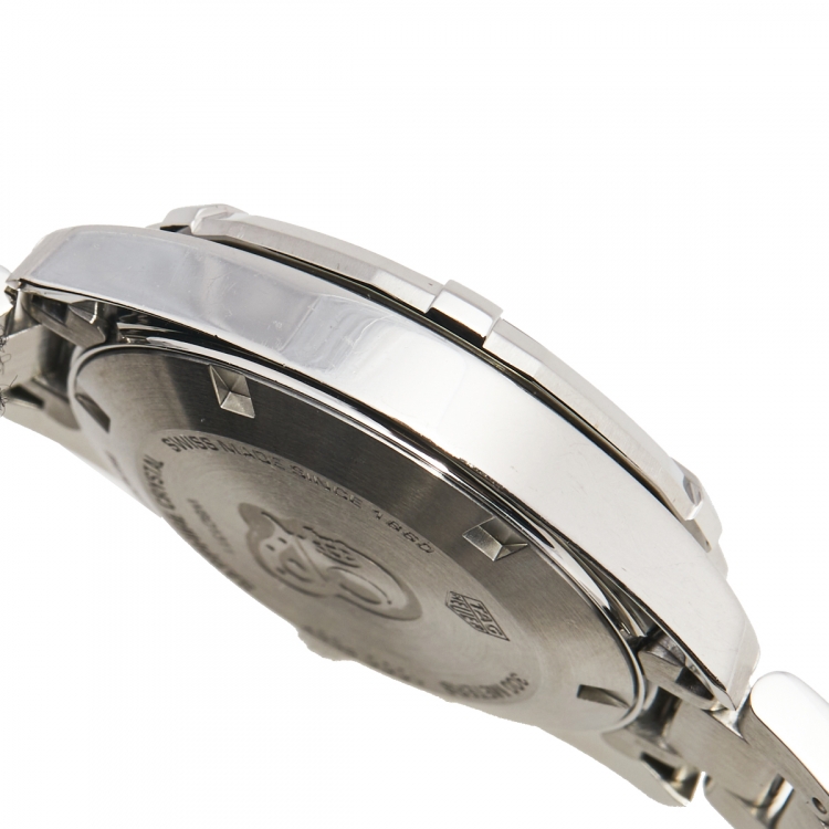 Pre Owned Tag Heuer Mother of Pearl Stainless Steel Aquaracer WBD1311 Women's Wristwatch 33 mm