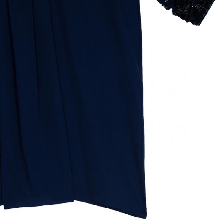Pre Owned Temperley Navy Embellished Top M